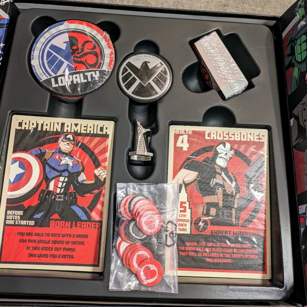 NEW  Marvel Hail Hydra New World Order Board Game, Avengers SHIELD Age 14+